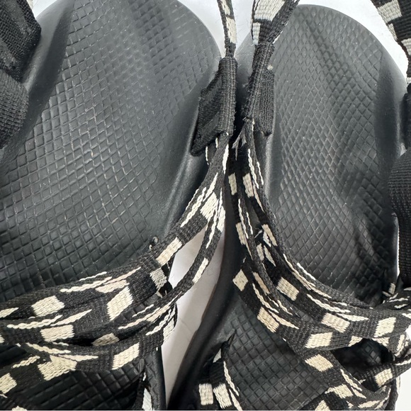 CHACO ZX/2 Classic Womens Black and White Nylon Sandal J107214 size 8 eur 39 - Picture 4 of 14